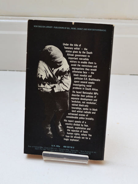 Honorary White by E. R. Braithwaite (New English Library / 1977)