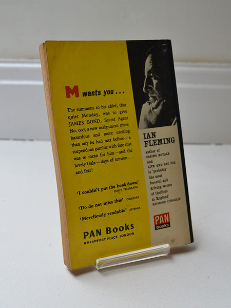 Moonraker by Ian Fleming (Pan Books / 11th printing, 1963)