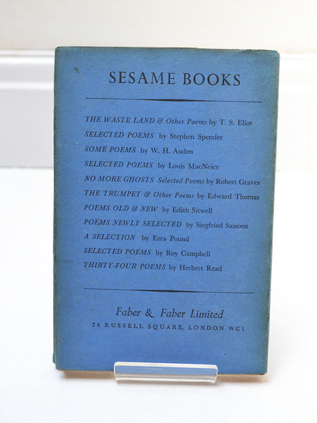 No More Ghosts: Selected Poems by Robert Graves (Faber & faber  /  1940)