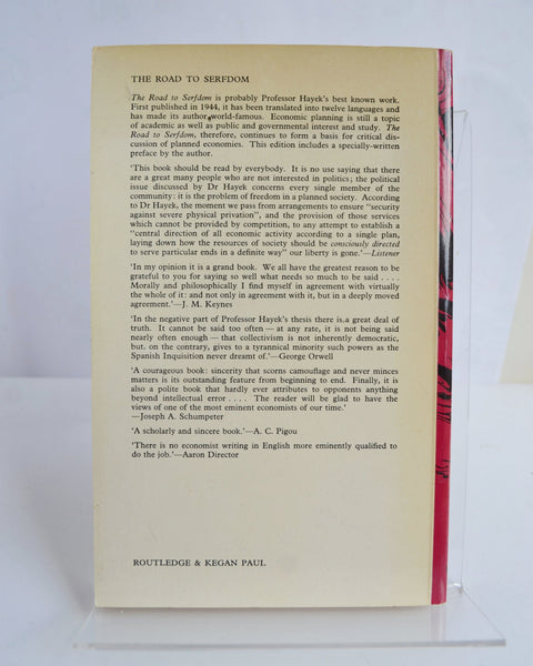 The Road to Serfdom by F. A. Hayek (Routledge & Kegan Paul / 1979)