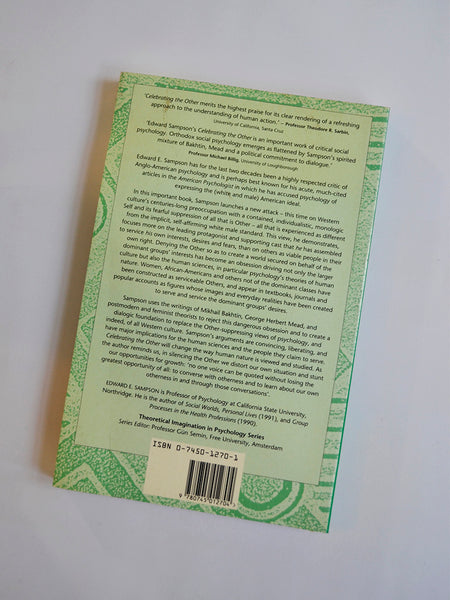 Celebrating the Other: A Dialogic Account of Human Nature by Edward E. Sampson (Harvester Wheatsheaf / 1993)