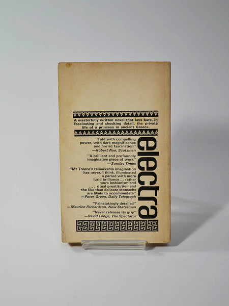Electra by Henry Treece (Consul Books / 1965, second reprint 1966) 'A masterfully written novel that lays bare (with the emphasis in 'bare'!), in fascinating and shocking detail, the private life of a princess in ancient Greece.'