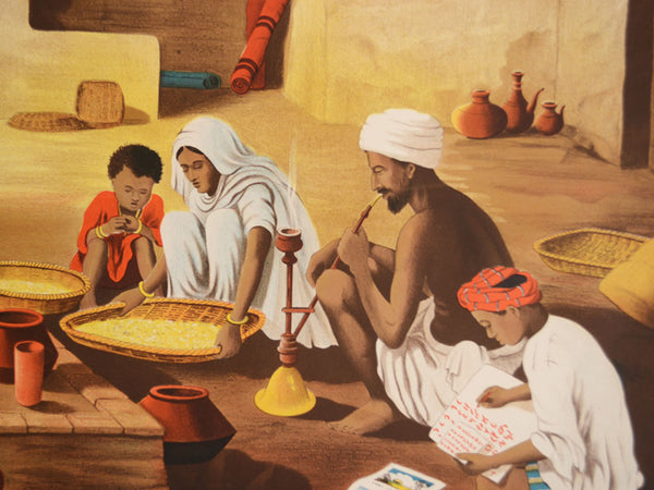 Macmillan's Teaching in Practice Primary Education Classroom Poster: No 102 - An Indian Peasant's Home