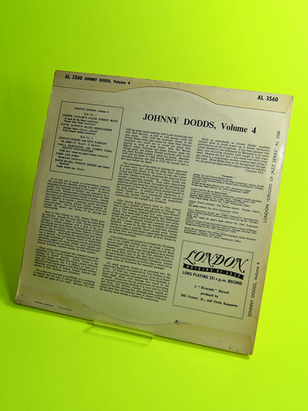 Johnny Dodds Volume 4 (London Records / Cat No: AL 3560)