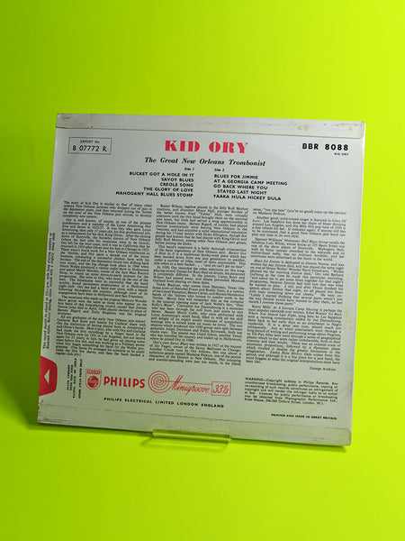 Kid Ory: The Great New Orleans Trombonist (Philips / Cat No: BBR 8088)