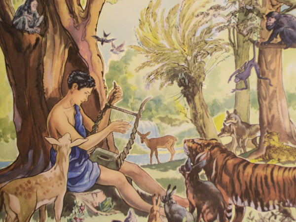 Macmillan's Teaching in Practice Primary Education Classroom Poster: No 151 - Orpheus and His Lyre
