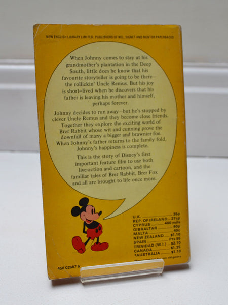 Disney: Song of the South adapted by Guy N. Smith (New English Library / first edition, first reprint, Oct 1975)