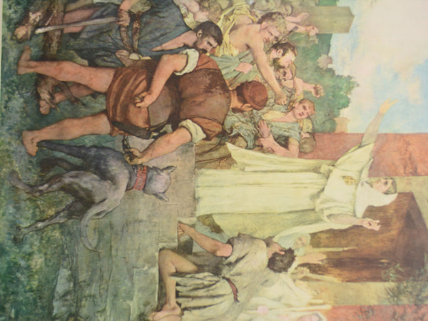 Macmillan's Teaching in Practice Primary Education Classroom Poster: No 33 - St Genevieve Encourages the Men of Paris