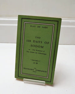 The 120 Days of Sodom by D. A. F. De Sade (Traveller's Companion Series No 50 / July 1957)
