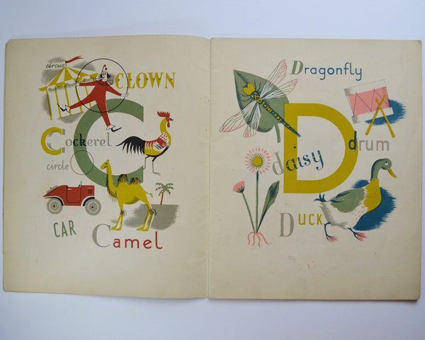 A Child's Alphabet designed and drawn by Grace Gabler (Penguin Books / Second reprint, 1948)