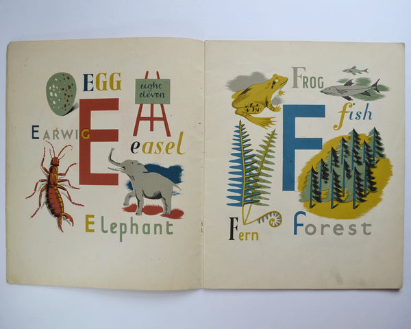 A Child's Alphabet designed and drawn by Grace Gabler (Penguin Books / Second reprint, 1948)