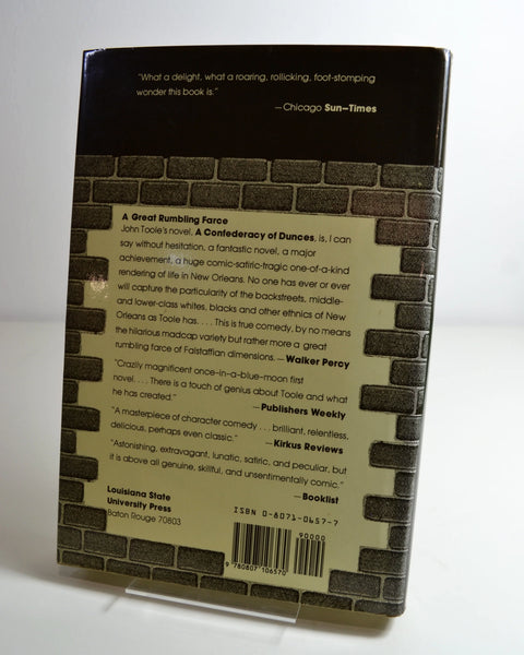 A Confederacy of Dunces by John Kennedy Toole (Louisiana State University Press / 1980)