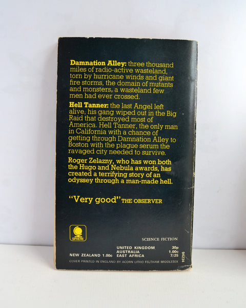 Damnation Alley by Roger Zelazny (Sphere Science Fiction / 1973)