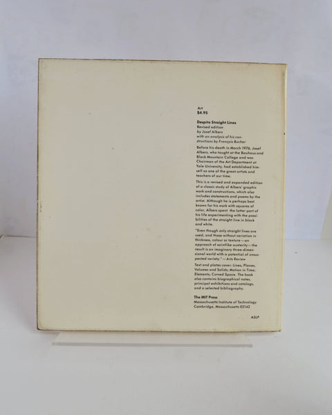 Despite Straight Lines by Josef Albers (MIT Press / 1978)