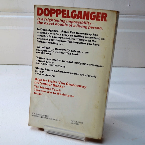 Doppelganger by Peter Van Greenaway (Panther Books / 1977)