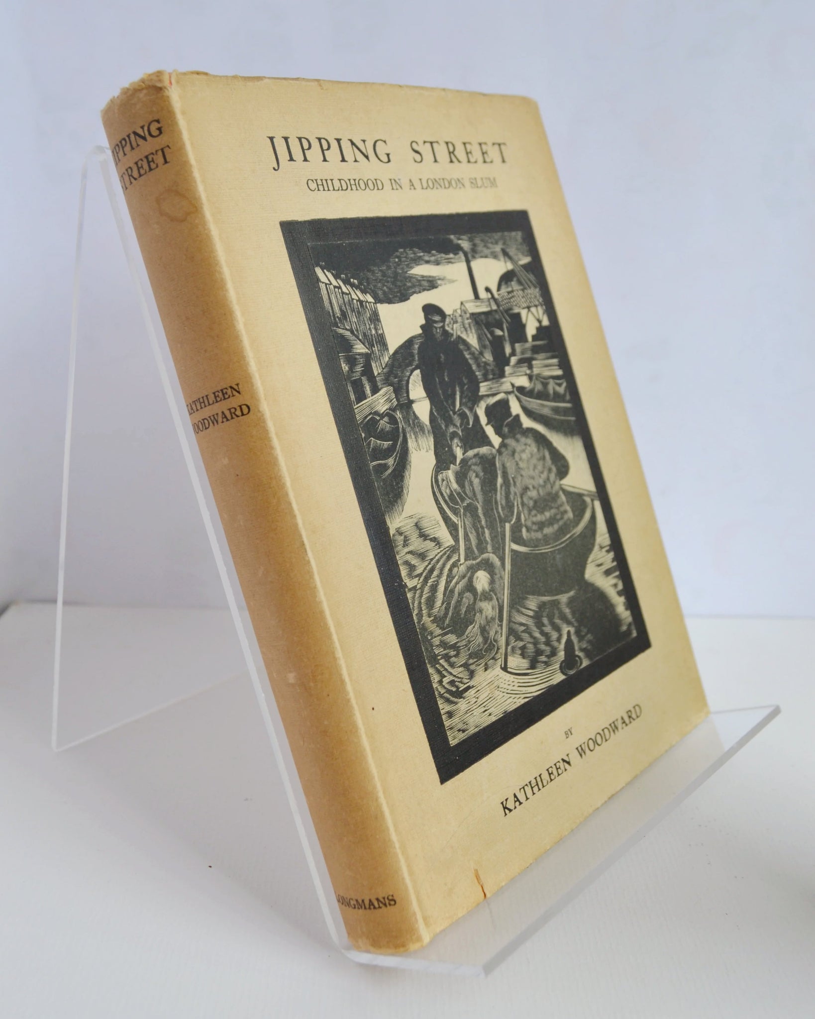 Jipping Street: Childhood in a London Slum by Kathleen Woodward – with a Woodcut by Paul Nash (Longmans, Green and Co / 1928)