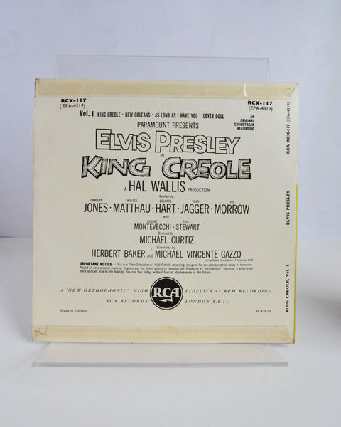 King Creole Vol 1 by Elvis Presley (RCA / RCX 117)