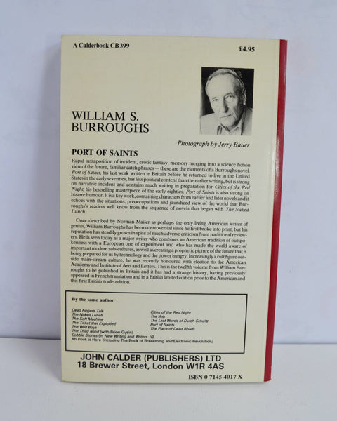 Port of Saints by William S. Burroughs (John Calder / 1983)