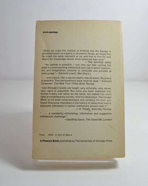 The Savage Mind by Claude Levi-Strauss (University of Chicago Press / 1973)