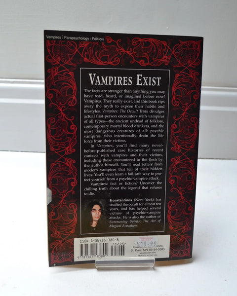 Vampires: The Occult Truth by Konstantinos (Llewellyn Publications / first edition, ninth printing, 2002)