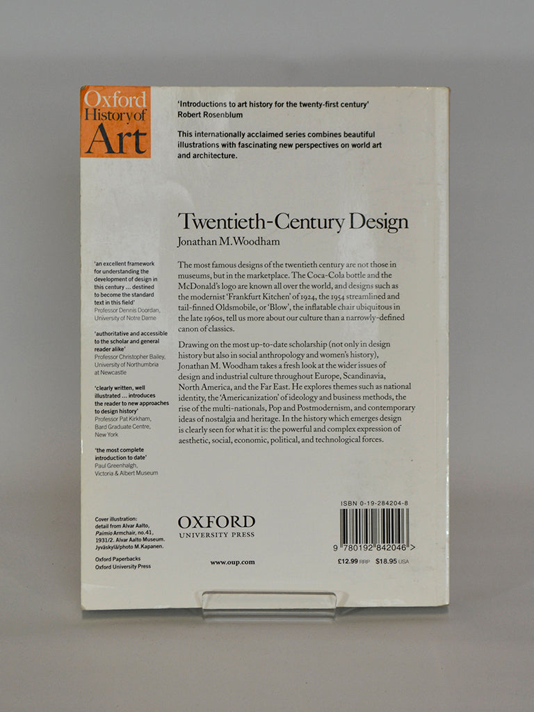 Twentieth-Century Design by Jonathan M. Woodham – Bopcap Books