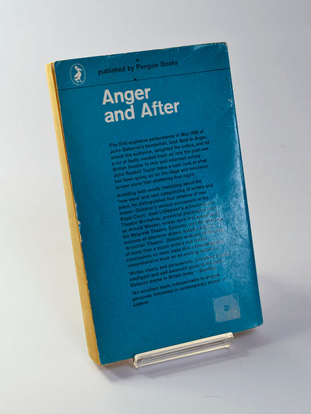 Anger and After : A Guide to the New British Drama by John Russell Taylor (Penguin Books / 1963)