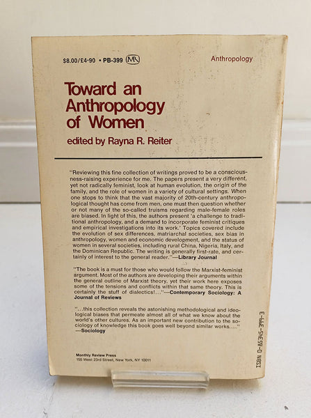 Toward an Anthropology of Women ed. by Rayna R. Reiter (Monthly Review Press / 1975)