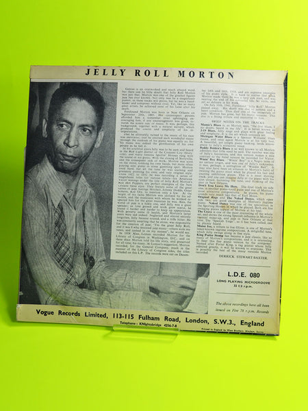 New Orleans Memories: Piano Solos by Jelly Roll Morton (Vogue / Cat No: L.D.E. 080)