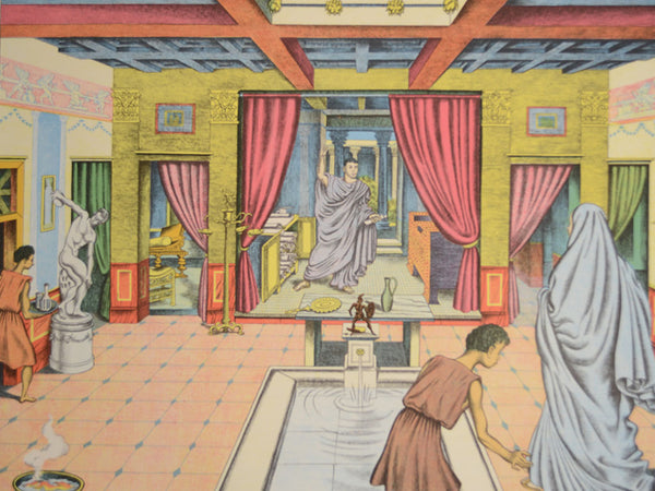 Macmillan's Teaching in Practice Primary Education Classroom Poster: No 32 - A Rich Man's House in Ancient Rome