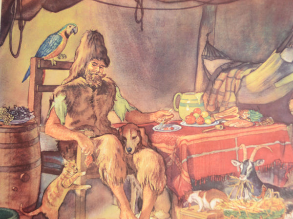 Macmillan's Teaching in Practice Primary Education Classroom Poster: No 152 - Robinson Crusoe at Home