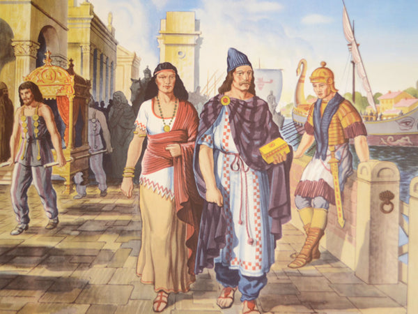 Macmillan's Teaching in Practice Primary Education Classroom Poster: No 31 - Roman Britons Strolling by the Thames