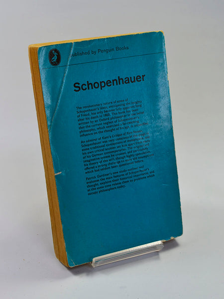 Schopenhauer by Patrick Gardiner (Penguin Books / 1963 first edition Pelican paperback)