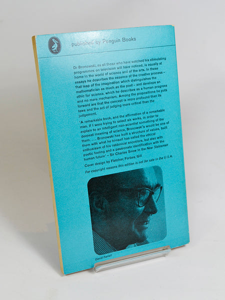 Science and Human Values by J. Bronowski (Penguin revised 1964 edition of title first published in 1958)