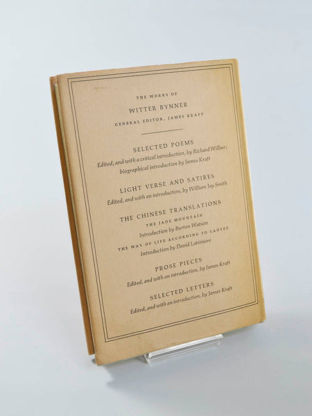 Witter Bynner: Selected Letters Ed. by James Kraft